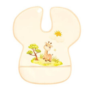 Waterproof bib, Happy Giraffe, Sevibebe