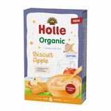 Cereales ecológicos con leche, manzanas y galletas, +6 meses, 250g, Holle