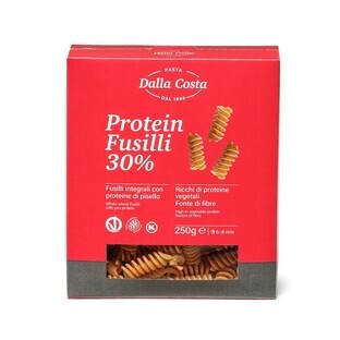 Pasta fusilli con trigo duro y proteína de guisante, 250 g, Dalla Costa