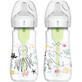 Wide Neck Bottle Set Options Plus, 270 ml, 2 pieces, Girl, Dr. Browns
