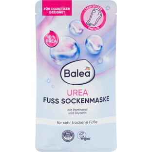 Balea Chaussettes de pieds avec masque à l'urée, 2 pièces