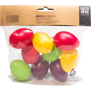 Heitmann Multicoloured decorative eggs, 9 pcs