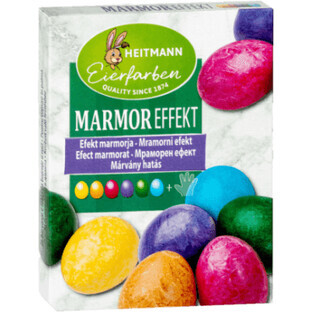 Heitmann Vernice all'uovo effetto marmo, 6 pz.