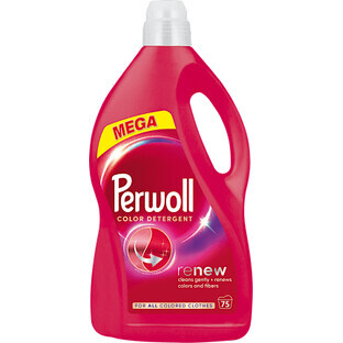 Perwoll Renew Color Detergente Líquido 75 lavados, 3,75 l