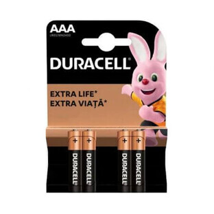 AAA Extra Life batteries, 4 pcs, Duracell