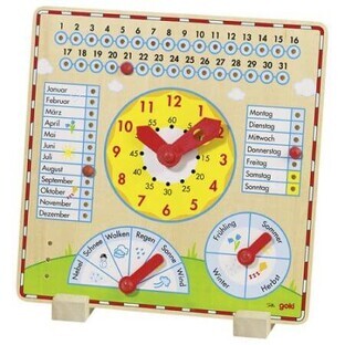 Kalender mit Uhr, +5 Jahre, Goki