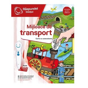 Book with stickers Means of transport, Raspundel Istetel