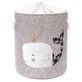 Foldable basket for storing toys with a rope, Whale, Sipo