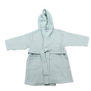 Albornoz con capucha de muselina de doble capa, 3-4 años, Baltic Bebe