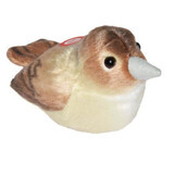 Peluche oiseau avec sons, 17 cm, rossignol, Wild Republic