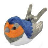 Peluche Oiseau avec sons, 17 cm, Randunica, République sauvage