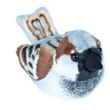 Peluche Oiseau avec sons, 17 cm, Wild Republic