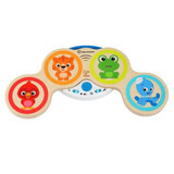 Hape Magic Touch Drum Wooden Musical Toy, 11650, Baby Einstein