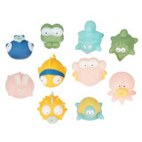 Rigolo Splash bath toys, 10 pieces, Badabulle