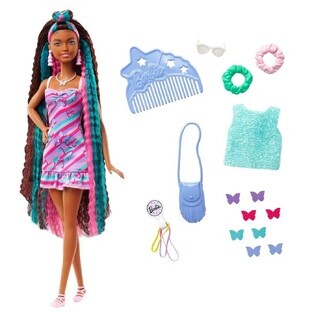 Barbie Totally Hair doll, Rainbow, Barbie