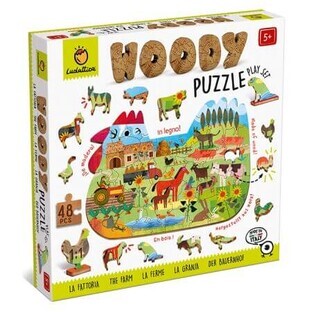 Houten puzzel Boerderij, 5 jaar+, Ludattica
