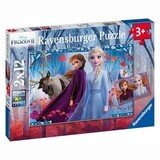 Puzzle Frozen 2, 2 x 12 piezas, Ravensburger