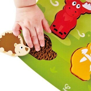 Puzzle tattile degli animali della foresta, +24 mesi, Hape