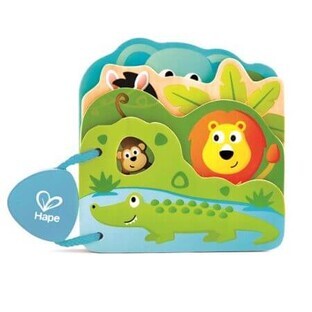 Wild animals booklet, +10 months, Hape