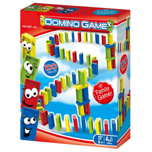 Domino game, +4 years, 100 pieces, Bufnitel