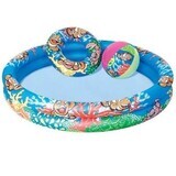 Inflatable pool with 2 rings, 122x20 cm, BestWay