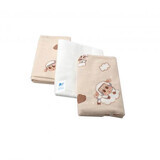 Couche en plumes Oita Cream, 70 x 80 cm, 3 pièces, Baltic Bebe