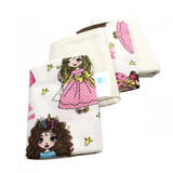 Princess feather diaper, 70 x 80 cm, 4 pieces, Baltic Bebe