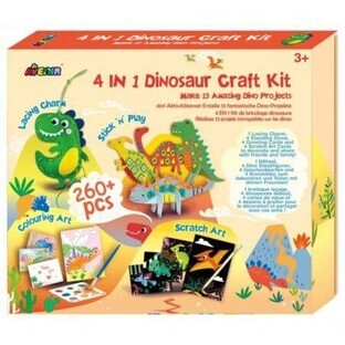 Ensemble créatif 4en1 Dinosaures, +3 ans, Avenir