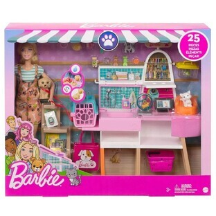 Set de juego, Tienda de accesorios para mascotas, Barbie