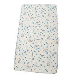 Bettlaken mit Gummizug, 120x60 cm, Blau, Baltic Baby