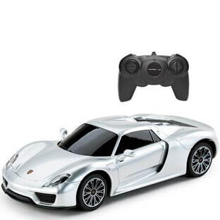 Porsche 918 Spyder afstandsbediening, schaal 1 tot 24, zilver, Rastar