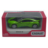 BMW I8 metal car, scale 1 to 36, 13 cm, Kinsmart