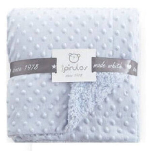 Blue Dots Sherpa Doppeldecke, 80x110 cm, Pirulos