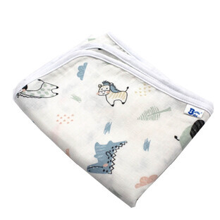 Couverture simple en mousseline, 100x120 cm, +0 mois, modèle Lion, Baltic Baby