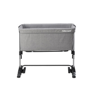 Mini Co-Sleeper Baby Bed, Grey, Bebe Royal