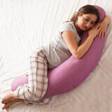 Maternity and Nursing Pillow 2in1 Large, Purple, Twindeco