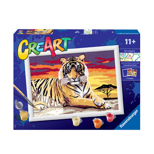 Tijger schilderen op nummer, Ravensburger