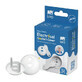 Set of 12 protective covers for sockets with two keys, white, Sipo
