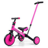 Optimus Plus Triciclo Infantil 4 en 1, Rosa, Milly Mally