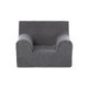 Children's velvet armchair, Grey, Twindeco
