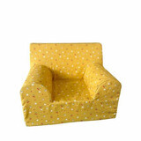 Cotton baby chair, Mustard Yellow with Cherry, Twindeco