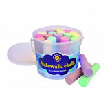 Asphalt chalk bucket with 20 pieces, Playbox