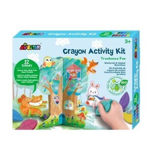 Colouring Pencils Activity Kit Fun in the tree house, +3 years, 12 colouring pencils, Avenir Colouring Pencils Activity Kit Fun in the tree house, +3 years, 12 colouring pencils, Avenir