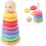 Houten regenboog piramide, Bigjigs