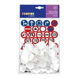 Jeu de 24 panneaux routiers et 72 autocollants, Playbox