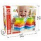 Set de formas de torre doble arco iris, +12 meses, Hape