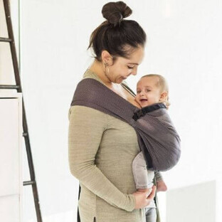 Mini Sling Child Carry System, Cool Air Grey, MiniMonkey