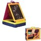 Portable writing board with markers and chalk, B.Toys