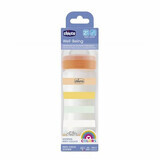 WellBeing PP medium flow fles met siliconenspeen, +2 maanden, Oranje, 250 ml, Chicco