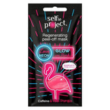 Masque exfoliant régénérant Neon Glow in Pink, 10 ml, Selfie Project